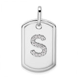 14k-white-gold-diamond-initial-s-dog-tag-charm-SolomonJeweler-Wichita-KS-CustomJewelry