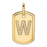 14k-diamond-initial-w-dog-tag-charm-SolomonJeweler-Wichita-KS-CustomJewelry