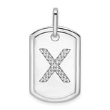 14k-white-gold-diamond-initial-x-dog-tag-charm-SolomonJeweler-Wichita-KS-CustomJewelry