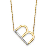 14k-sideways-diamond-initial-b-necklace-SolomonJeweler-Wichita-KS-CustomJewelry