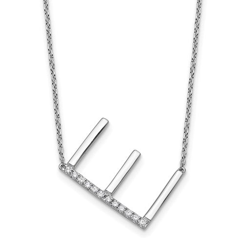 14k-white-gold-sideways-diamond-initial-e-necklace-SolomonJeweler-Wichita-KS-CustomJewelry