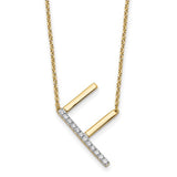 14k-sideways-diamond-initial-f-necklace-SolomonJeweler-Wichita-KS-CustomJewelry