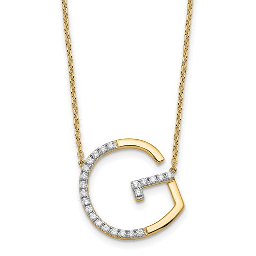 14k-sideways-diamond-initial-g-necklace-SolomonJeweler-Wichita-KS-CustomJewelry