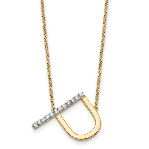 14k-sideways-diamond-initial-p-necklace-SolomonJeweler-Wichita-KS-CustomJewelry
