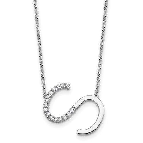 14k-white-gold-sideways-diamond-initial-s-necklace-SolomonJeweler-Wichita-KS-CustomJewelry