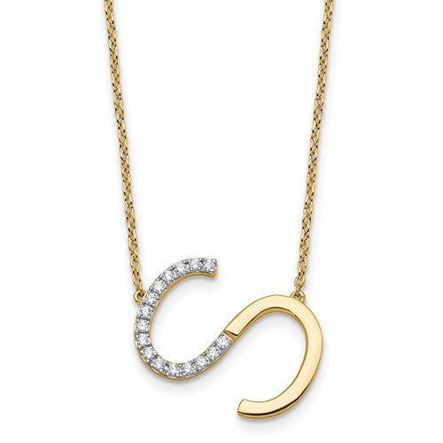 14k-sideways-diamond-initial-s-necklace-SolomonJeweler-Wichita-KS-CustomJewelry