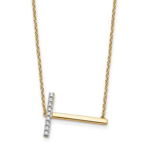 14k-sideways-diamond-initial-t-necklace-SolomonJeweler-Wichita-KS-CustomJewelry