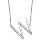 14k-white-gold-sideways-diamond-initial-w-necklace-SolomonJeweler-Wichita-KS-CustomJewelry