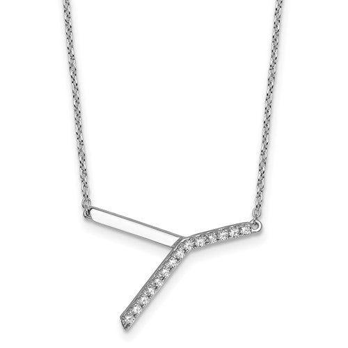 14k-white-gold-sideways-diamond-initial-y-necklace-SolomonJeweler-Wichita-KS-CustomJewelry