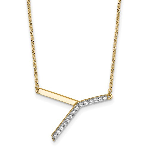 14k-sideways-diamond-initial-y-necklace-SolomonJeweler-Wichita-KS-CustomJewelry