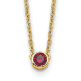 14K gold family birthstone necklace mounting with multiple gemstones, designed by Solomon Jewelers.
