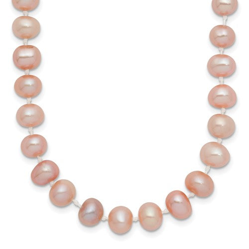 14k-6-7mm-pink-near-round-freshwater-cultured-pearl-necklace-SolomonJeweler-Wichita-KS-CustomJewelry
