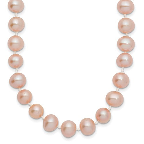 14k-7-8mm-pink-near-round-freshwater-cultured-pearl-necklace-SolomonJeweler-Wichita-KS-CustomJewelry