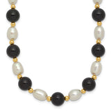 14k-6-7mm-white-rice-fw-cultured-pearl-onyx-bead-necklace-SolomonJeweler-Wichita-KS-CustomJewelry