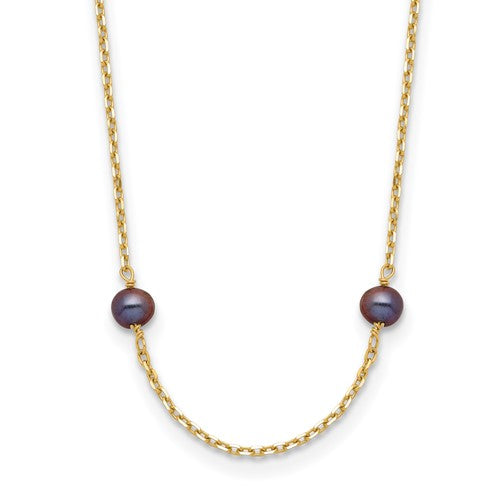14k-5-6mm-black-near-round-freshwater-cultured-pearl-9-station-necklace-SolomonJeweler-Wichita-KS-CustomJewelry