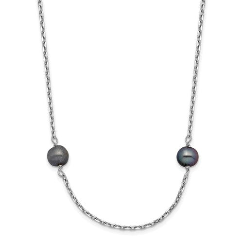 14k-wg-4-5mm-black-near-round-freshwater-cultured-pearl-8-station-necklace-SolomonJeweler-Wichita-KS-CustomJewelry