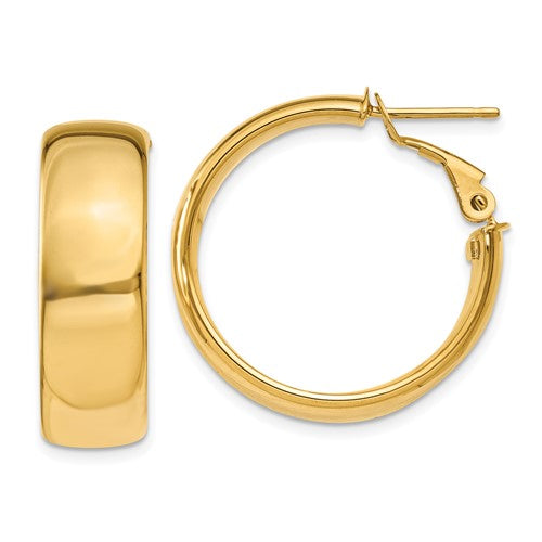 14k-7-75mm-omega-back-hoop-earrings-SolomonJeweler-Wichita-KS-CustomJewelry