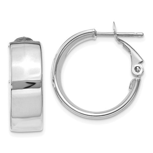 14k-6-75mm-white-gold-omega-back-hoop-earrings-SolomonJeweler-Wichita-KS-CustomJewelry