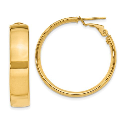 14k-6-75mm-large-omega-back-hoop-earrings-SolomonJeweler-Wichita-KS-CustomJewelry