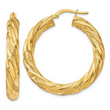 14k-5mm-satin-polished-twisted-hoop-earrings-SolomonJeweler-Wichita-KS-CustomJewelry