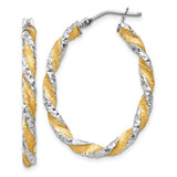 14k-white-gold-yellow-rhodium-twisted-d-c-oval-hoop-earrings-SolomonJeweler-Wichita-KS-CustomJewelry