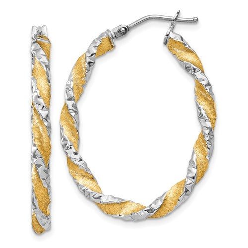 14k-white-gold-yellow-rhodium-twisted-d-c-oval-hoop-earrings-SolomonJeweler-Wichita-KS-CustomJewelry