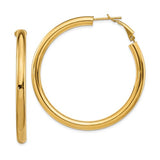 14k-4x50mm-polished-round-omega-back-hoop-earrings-SolomonJeweler-Wichita-KS-CustomJewelry