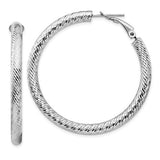 14k-4x45mm-white-gold-diamond-cut-round-omega-back-hoop-earrings-SolomonJeweler-Wichita-KS-CustomJewelry