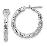 14k-3x21mm-white-gold-diamond-cut-round-omega-back-hoop-earrings-SolomonJeweler-Wichita-KS-CustomJewelry