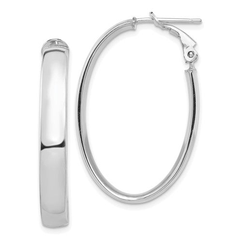 14k-white-gold-high-polished-5mm-oval-omega-back-hoop-earrings-SolomonJeweler-Wichita-KS-CustomJewelry