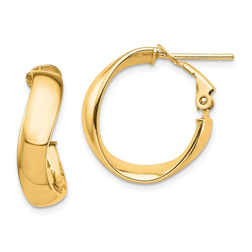 14k-high-polished-5mm-wavy-omega-back-hoop-earrings-SolomonJeweler-Wichita-KS-CustomJewelry