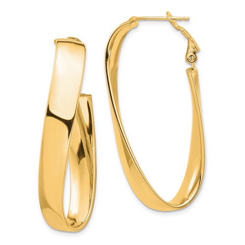 14k-high-polished-7mm-twisted-omega-back-oval-hoop-earrings-SolomonJeweler-Wichita-KS-CustomJewelry