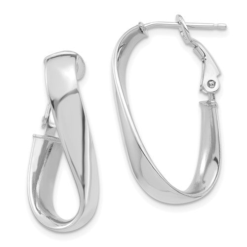 14k-white-gold-polished-5mm-twisted-oval-omega-back-hoop-earrings-SolomonJeweler-Wichita-KS-CustomJewelry