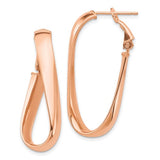 14k-rose-gold-high-polished-5mm-wavy-oval-omega-back-hoop-earrings-SolomonJeweler-Wichita-KS-CustomJewelry