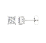 1 CT. T.W. Princess-Cut Certified Lab Diamond Solitaire Stud Earrings (VS1-E)