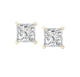 1 CT. T.W. Princess-Cut Certified Lab Diamond Solitaire Stud Earrings (VS1-E)