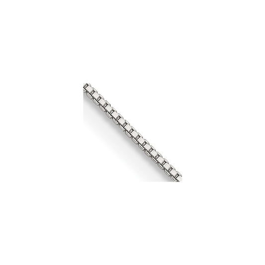 Sterling Silver .8mm Box Chain w/2in ext. - Solomon Jewelers