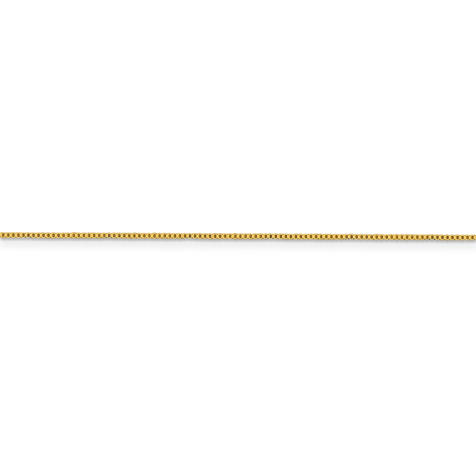 Flash Gold-plated Sterling Silver .8mm Box Chain - Solomon Jewelers
