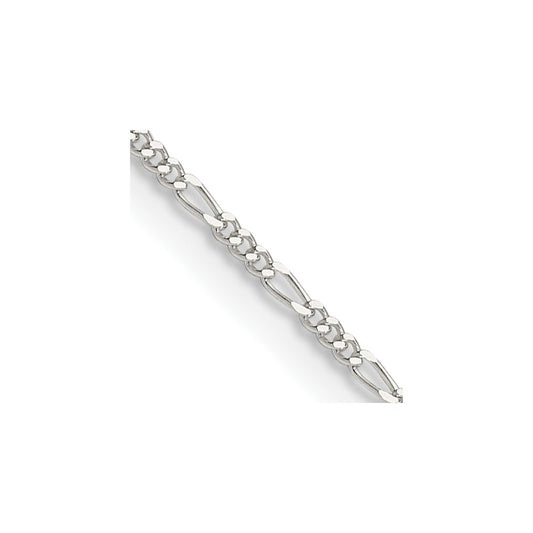 Sterling Silver 1.2mm Figaro Chain - Solomon Jewelers