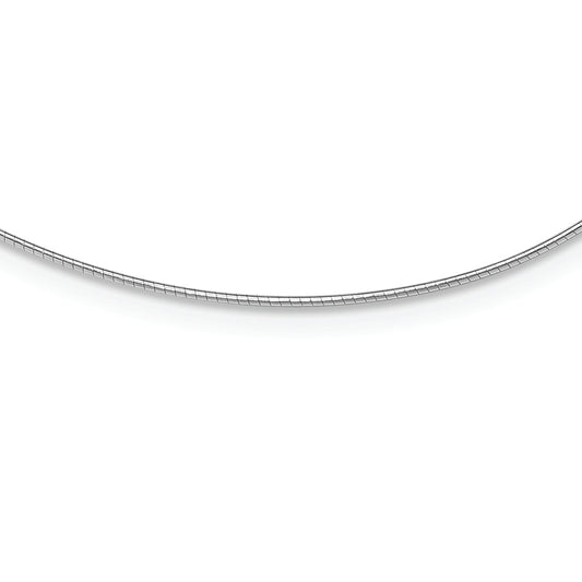 Sterling Silver Rhodium-plated 1mm Round Cubetto - Solomon Jewelers