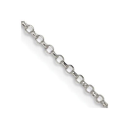 Sterling Silver 1.5mm Diamond-cut Cable Chain - Solomon Jewelers