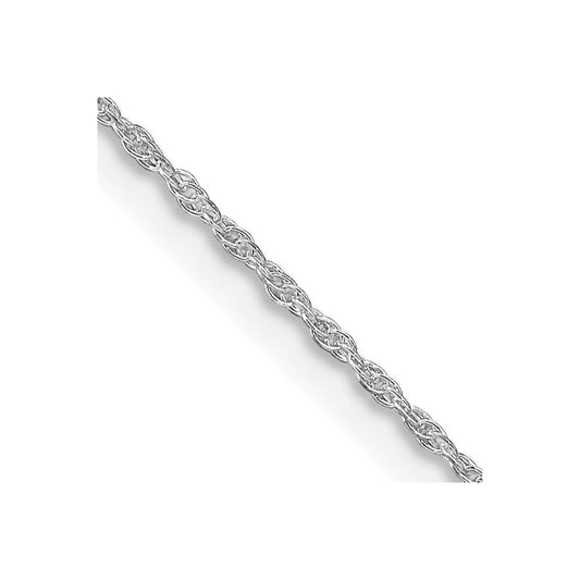 Sterling Silver Rhodium-plated 1.25mm Loose Rope Chain - Solomon Jewelers