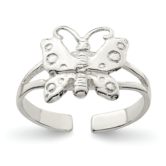 Sterling Silver Polished Fancy Toe Ring - Solomon Jewelers