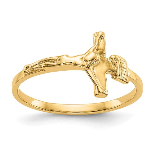 14k-childs-polished-crucifix-ring-SolomonJeweler-Wichita-KS-CustomJewelry
