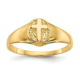 14k-childs-polished-open-cross-ring-SolomonJeweler-Wichita-KS-CustomJewelry