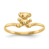 14k-childs-polished-teddy-bear-ring-SolomonJeweler-Wichita-KS-CustomJewelry