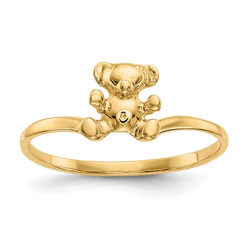 14k-childs-polished-teddy-bear-ring-SolomonJeweler-Wichita-KS-CustomJewelry