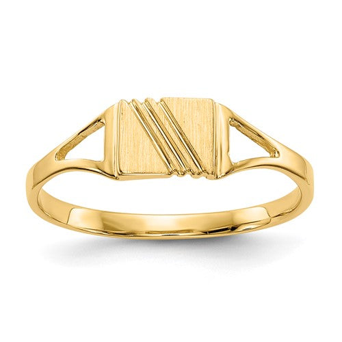 14k-childs-polished-satin-ring-SolomonJeweler-Wichita-KS-CustomJewelry
