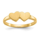 14k gold open back signet ring with 5.5x5.0mm face, showcasing a classic jewelry design by Solomon Jewelers
