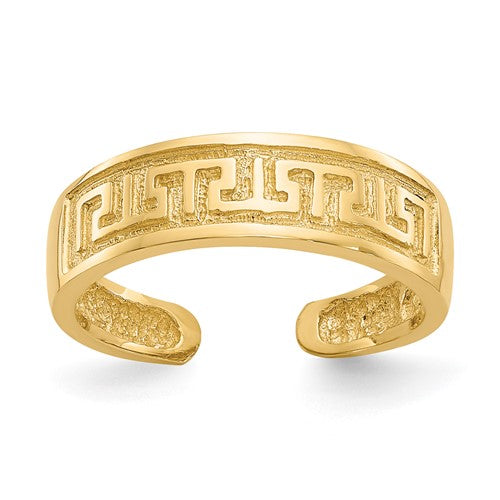 14k-greek-key-toe-ring-SolomonJeweler-Wichita-KS-CustomJewelry
